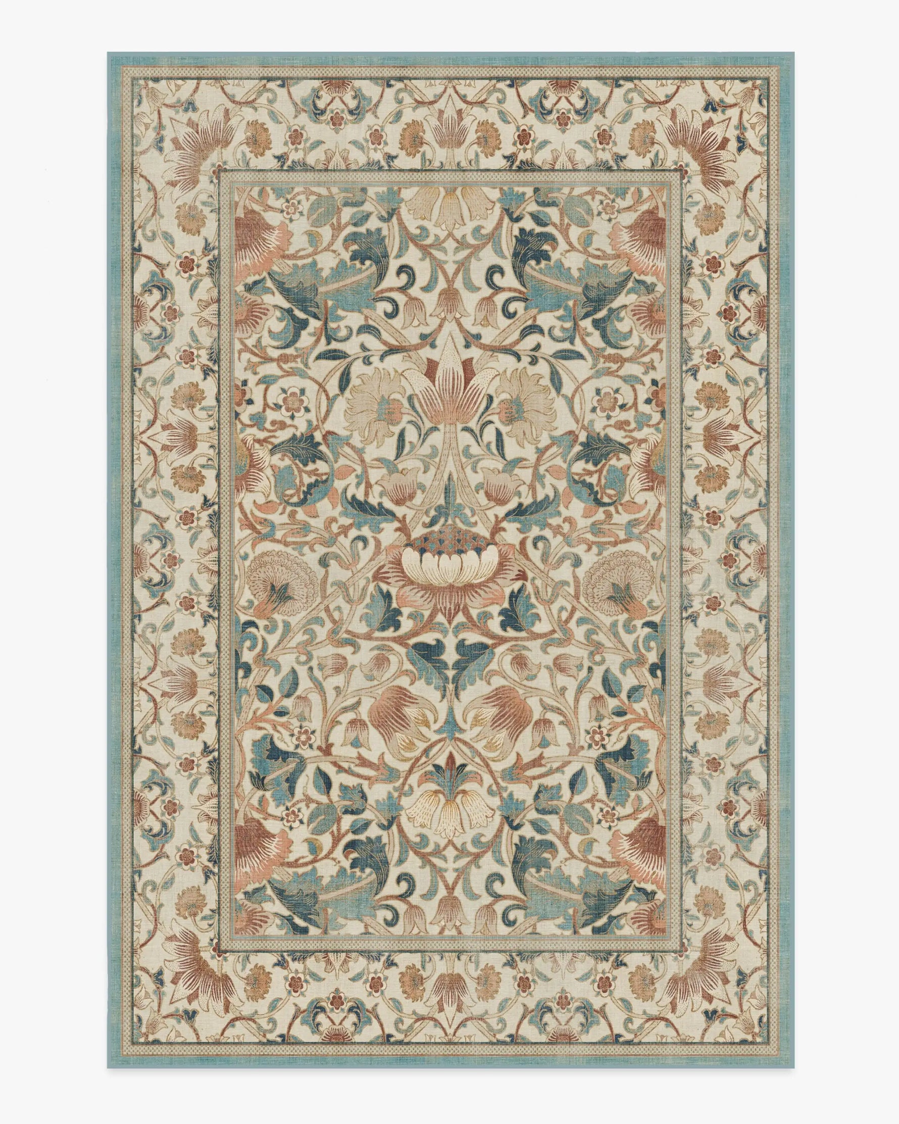 Tapis salon moderne rose texturé vue d'ensemble