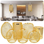 abat jour moderne or maille fine opacité intérieur décoration maison luminaire simple led