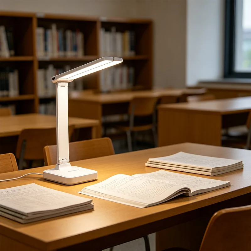 lampe pliable rechargeable led sans fil blanc moderne interrupteur tactile luminosités