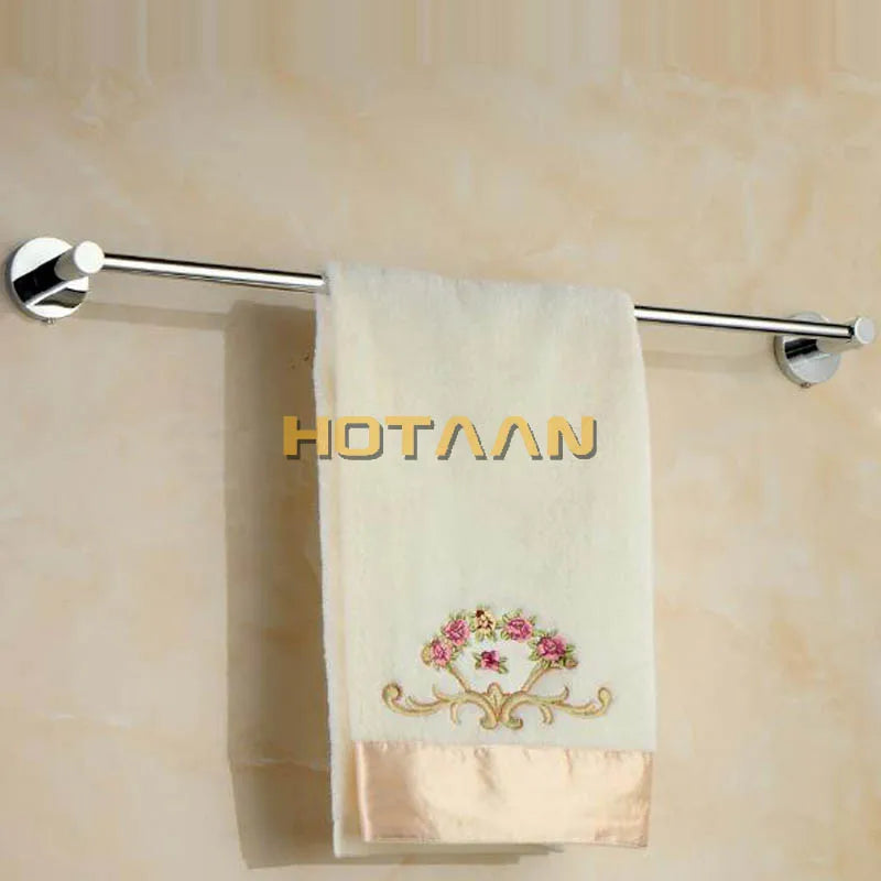 barre porte serviettes mural cuivre chrome crochet serviette motif floral moderne minimaliste