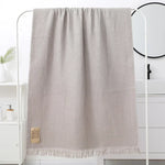 serviette bain coton géométrique rapide moderne multicolore grande taille bleu marine gris rose vert