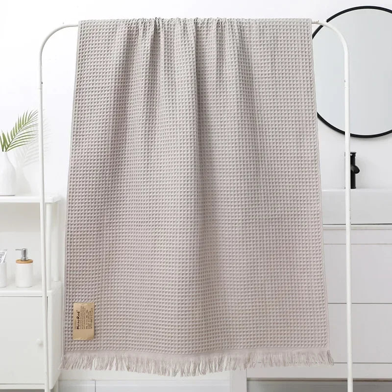 serviette bain coton géométrique rapide moderne multicolore grande taille bleu marine gris rose vert