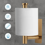 porte rouleau papier toilette noir or argent adhésif moderne salle bain inoxydable matériau