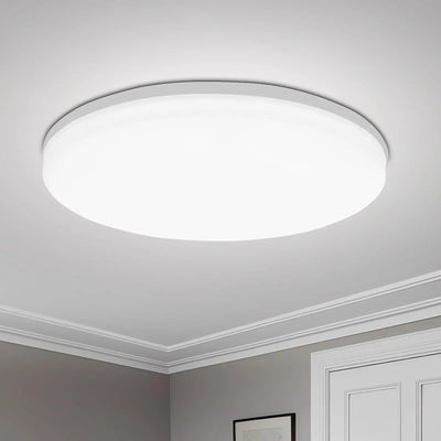 Lampe LED plafonnier moderne blanc opacité plat lisse cuisine chambre éclairage quotidien 15CM 18W
