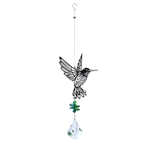suncatcher décoratif suspendu oiseau papillon libellule hibou cristal transparent verre