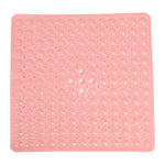tapis douche moderne perforé drainage anti dérapant salle bain gris clair vert rose suctionolvable