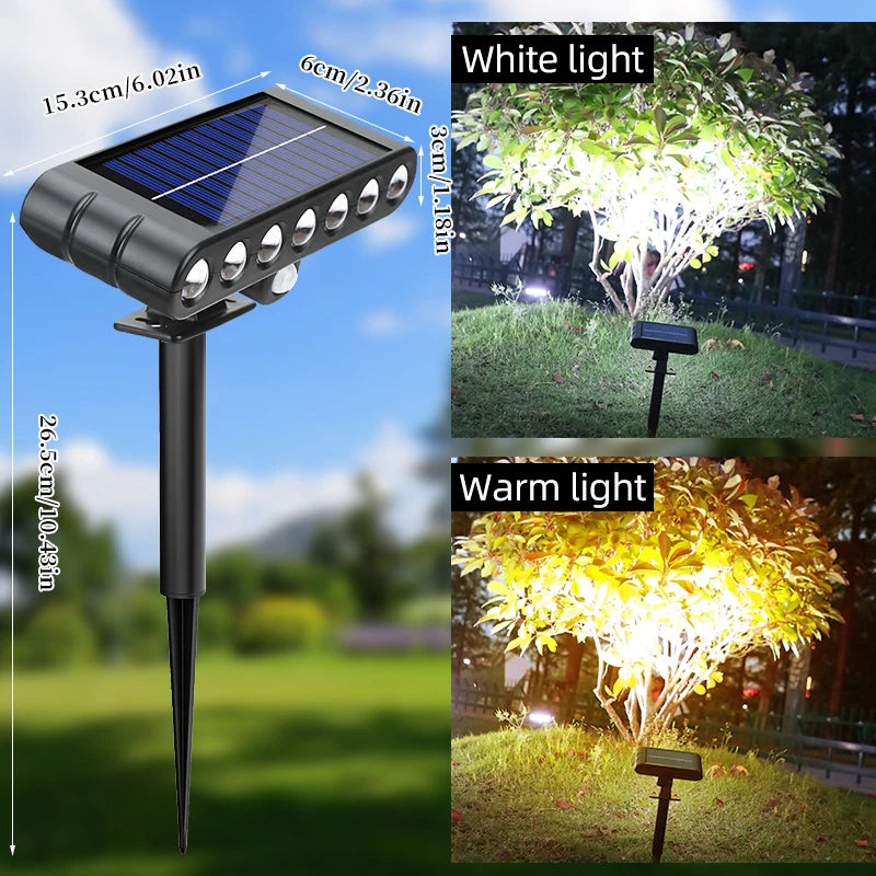 projecteurs solaires led modernes noir ip65 3pcs warm white lumière jardinextérieur abs tringle