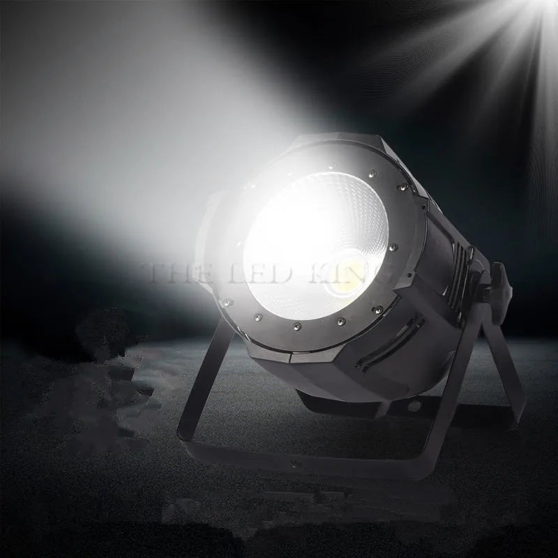 projecteur led noir moderne dmx 300w rgbw 4in1 blanc chaud froid tringles cames