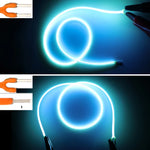filament led flexible découper lampe diy couleur orange jaune bleu