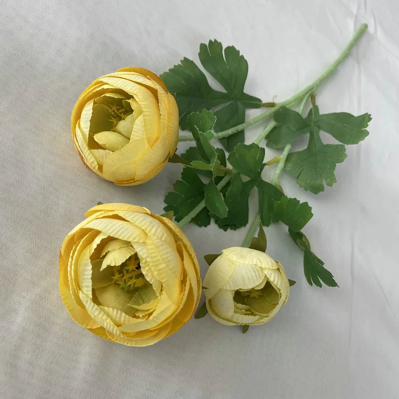 décoration mariage bouquet fleurs artificielles soie pivoine moderne minimalisteintérieur blanc rose rouge orange jaune