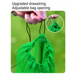 sac filet vert pratique poisson outdoor robuste cordon ajustable transparent dimensions incluses