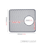 tapis cuisine silicone perforé moderne noir 200°C résistant 46.2cm 31.7cm