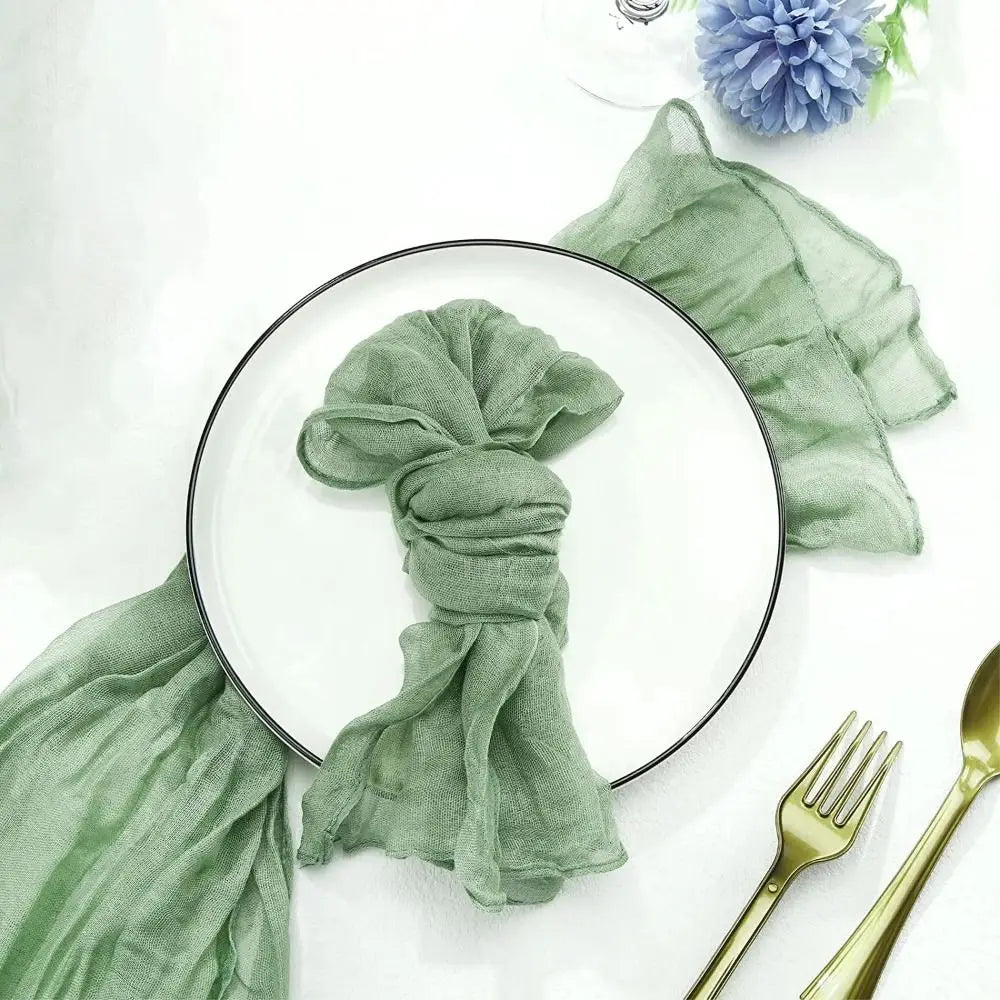 chemin table plissé décoratif élégant blanc rose vert salle manger maison