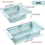 paniers rangement réfrigérateur blanc rose bleu grille perforation moderne clips fixations utilisation multipleABS