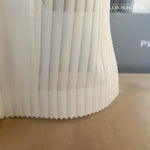rideau blanc moderne transparent rayures verticales fenêtre salon maison chic
