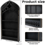 étagère murale gothique noire or pierres minéraux coquillages huiles essentielles decorative trois niveaux fixations