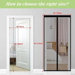 moustiquaire porte noire semi transparente moderne velcro fin verticale