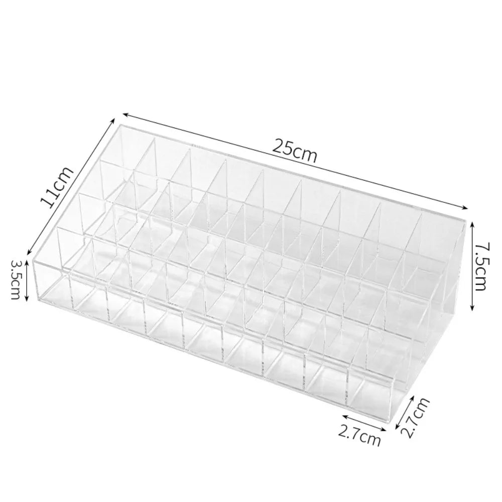 présentoir maquillage boîtes transparentes moderne 36 compartiments acrylique rechargeable
