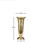 vase métal or argent texture hammered moderne décoration intérieure fleurs artificielles grande taille