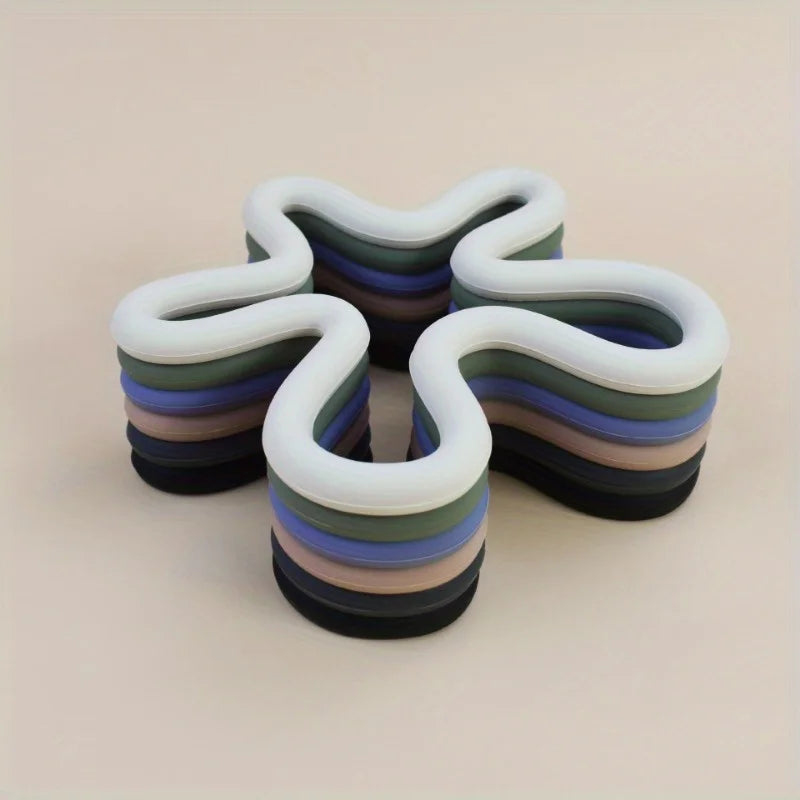 support livre étoile moderne silicone noir blanc gris rose pâle