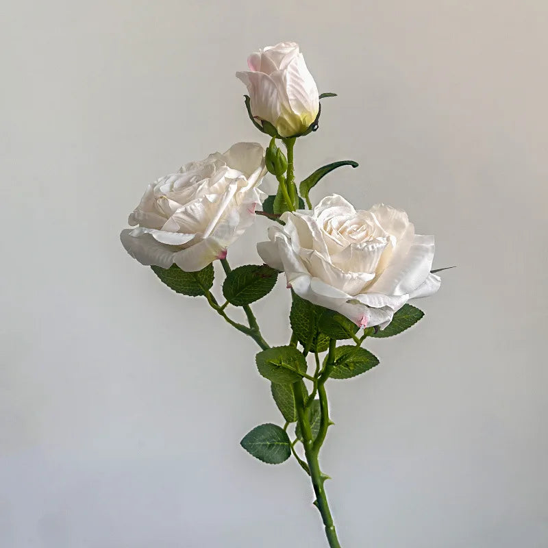 bouquet roses artificielles fleurs soie décoratives mariage anniversaire intérieur decoration