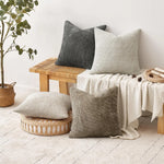 housse coussin nordique chenille solide couleur unie tissage grossier décoratif 45x45cm pièces moderne