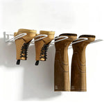 organisateur bottes mural moderne fixations vis acier robuste rangement chaussures utilitaire multifonctionnel