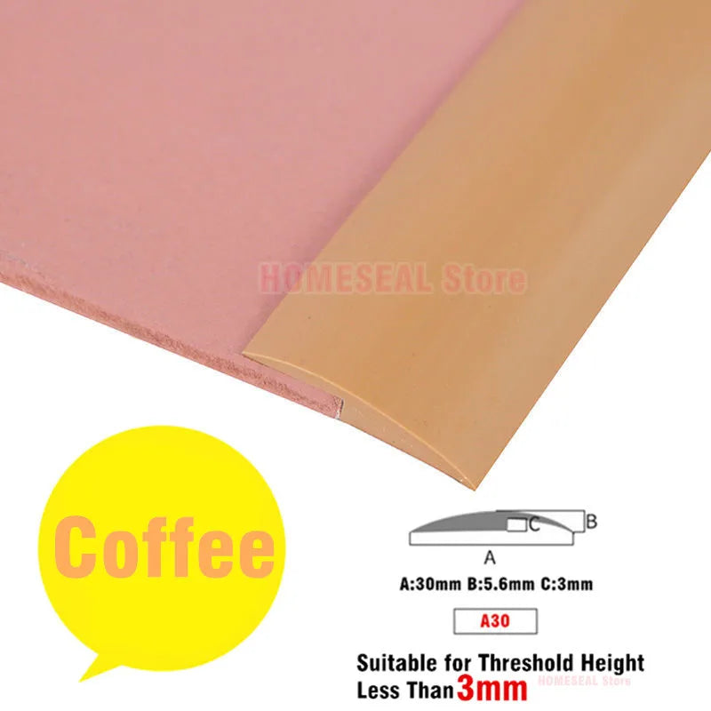 bande transition sol pvc autoadhésive noir beige moderne 3mm 7mm 12mm