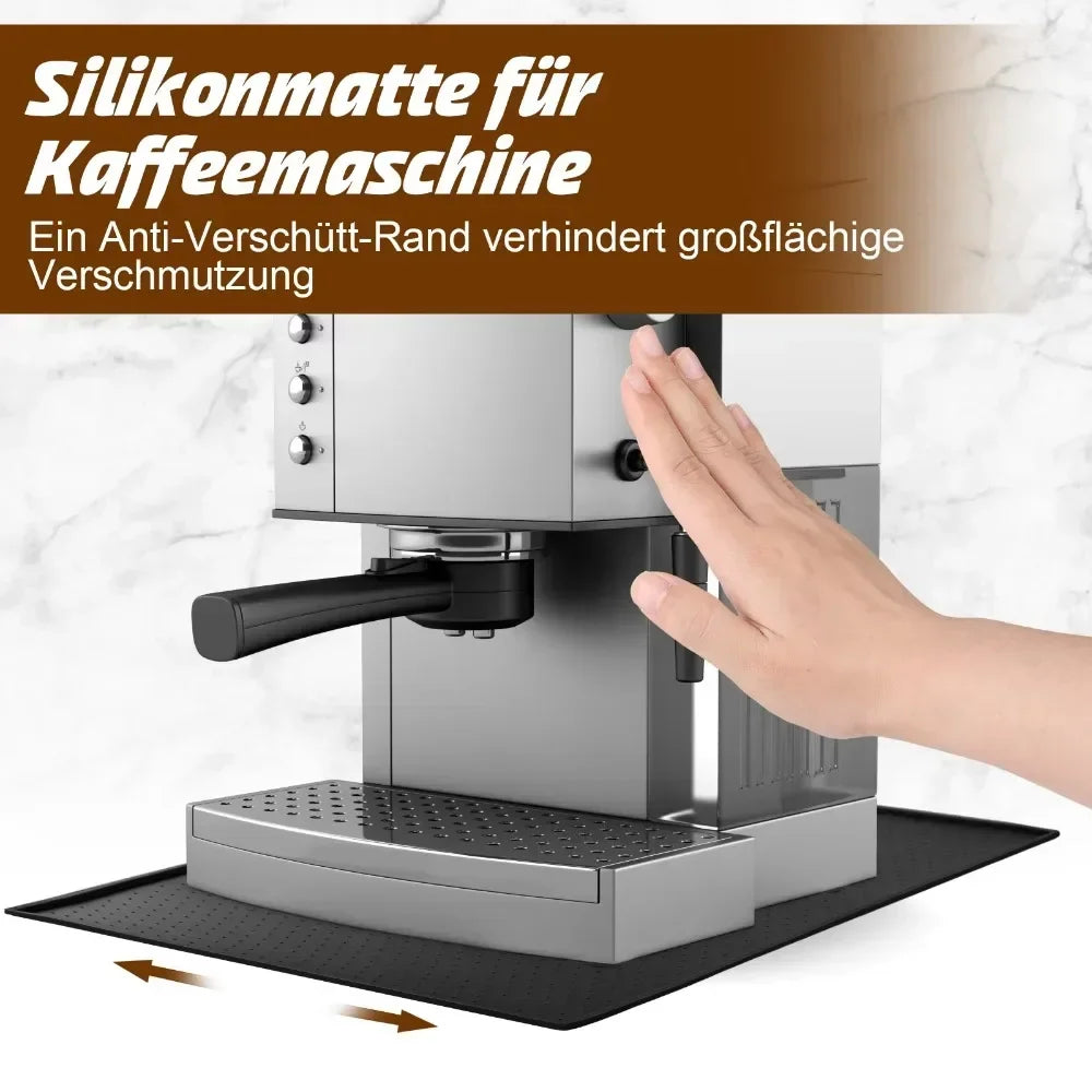 tapis silicone anti dérapant protection machine noir moderne respectueux environnement 48x30cm