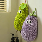 gant toilette vert violette peluche brossée décoratif animé ruban adhésif erotique chambre erotique erotique