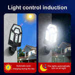 lampe solaire extérieure ip65 led moderne télécommande détecteur mouvement étanche noir