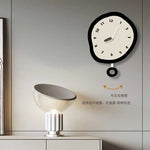 horloge murale moderne dessin animé minimaliste aiguille acrylique opaque salon