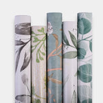 papier peint autocollant fleuri classique résistant humidité chambre salon naturel PVC opaque
