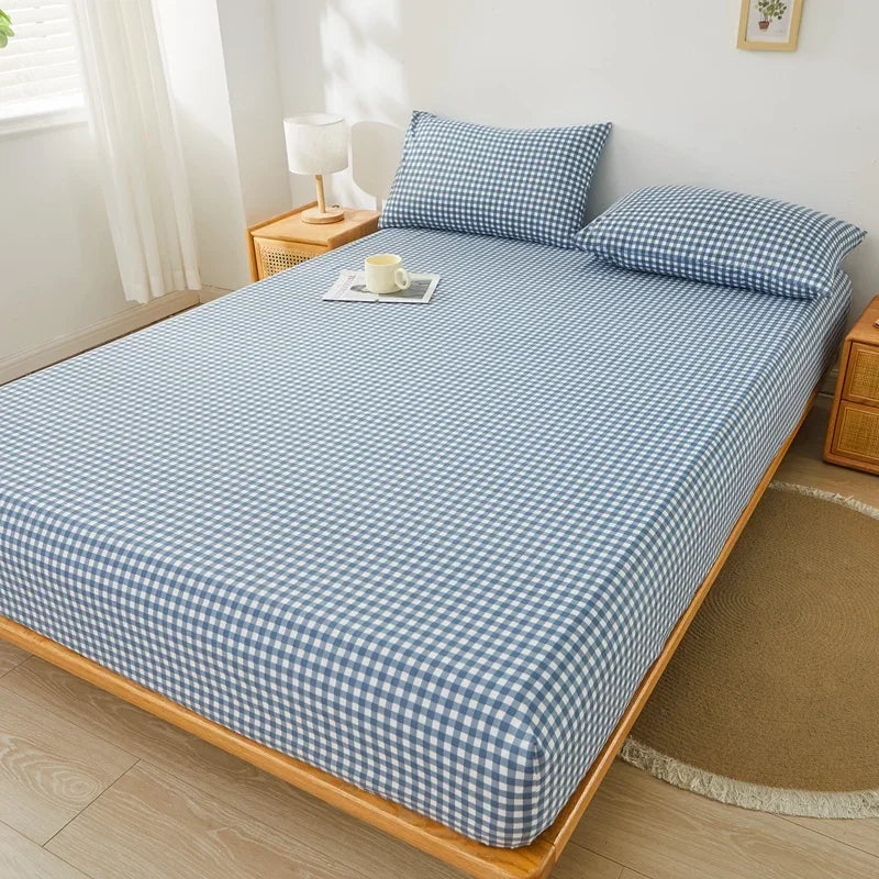 housse matelas gris uni extensible anti acariens lit double coton polyester moderne