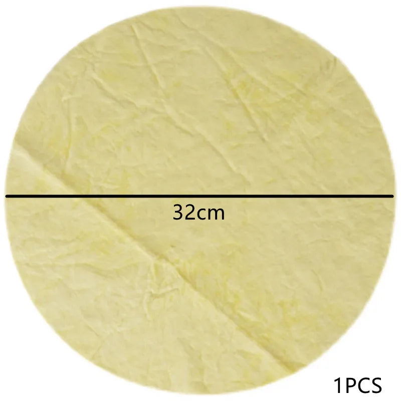 serviette papier beige clair texture légèrement rugueuse simple utilitaire diamètre 32cm