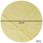 serviette papier beige clair texture légèrement rugueuse simple utilitaire diamètre 32cm