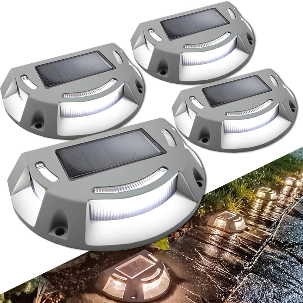 lampe solaire led moderne ip67 gris métallisé autocollant panneau solaire interrupteur basculeextérieur autonomeparquet jardin