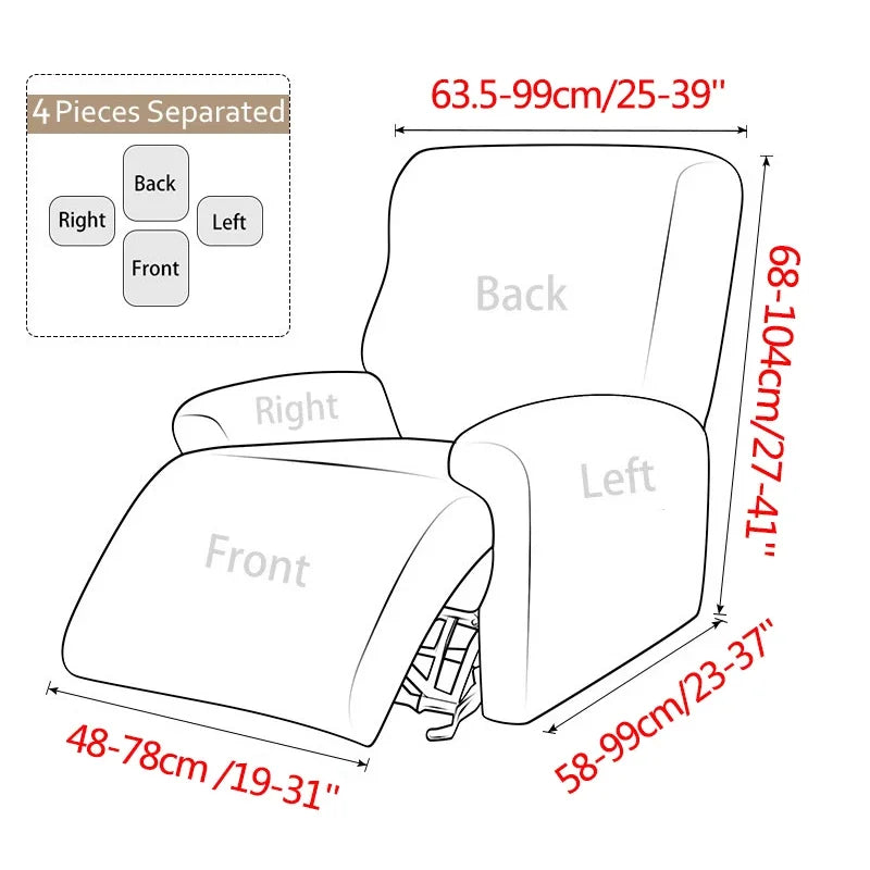 housse fauteuil bleu feuilles stylisées moderne pièces boutons serrage
