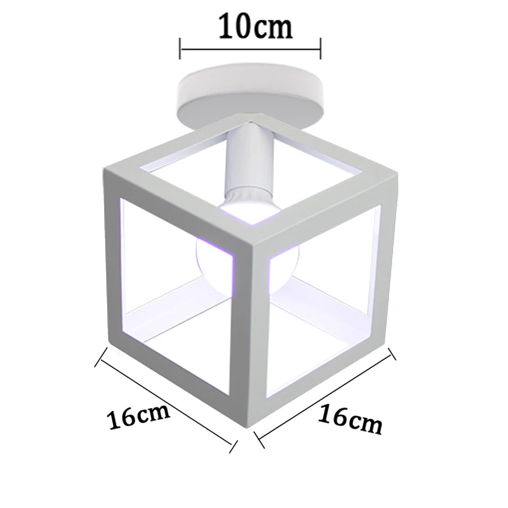 plafonniers led modernes industriels géométriques blanc gris éclairage quotidien