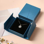 boîte bijoux gris rose vert bleu moderne emballage bijoux pendentif kraft épais