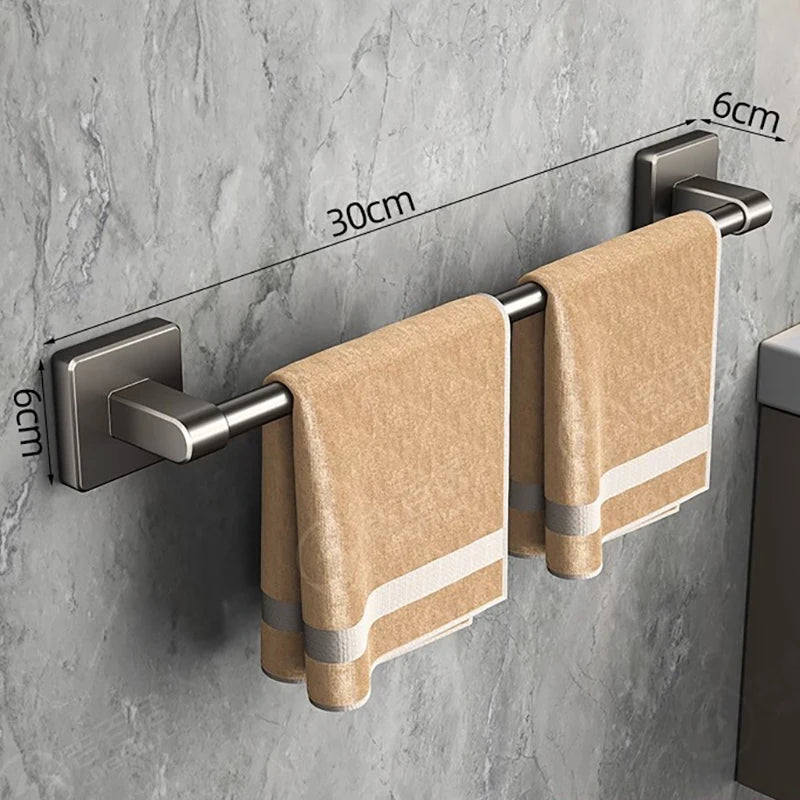 porte serviettes mural noir mat alliage aluminium serviettes incluse moderne salle bain rangement étagère