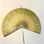 ventilateur mural bambou rouge beige gris vert rayures minimaliste tassel