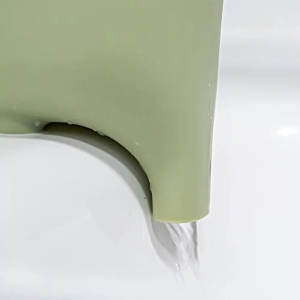 support savon moderne antidérapant plastique vert violet bleu gris plat lisse auto drainant salle