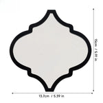 miroirs adhésifs géométriques modernes noirs dorés salle bain couloir décoration brillante ornementnels autoadhésifs