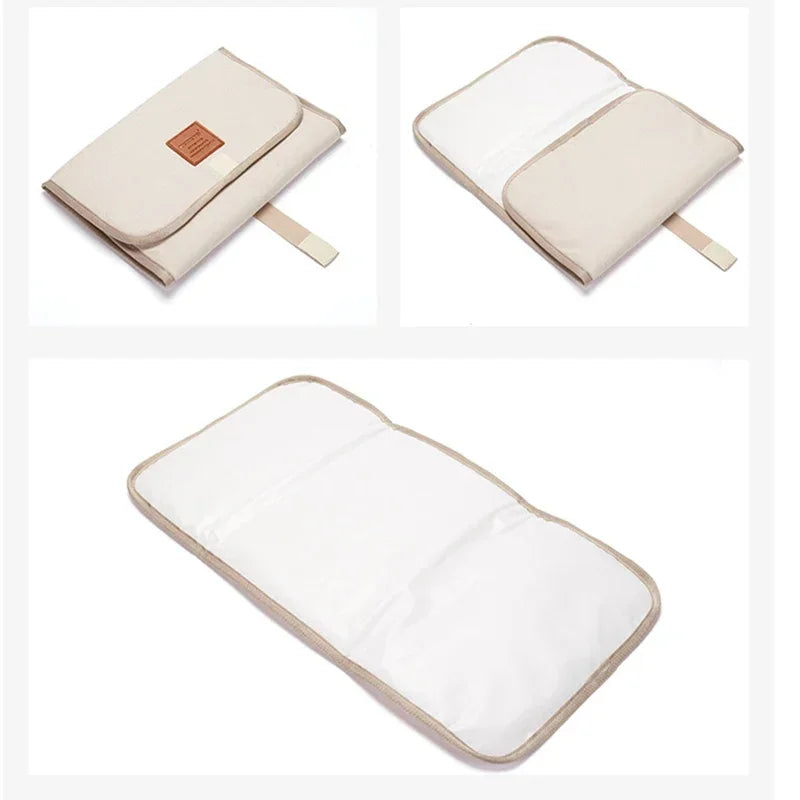 Sac couches imperméable beige clair toile douce moderne poignée bande velcro