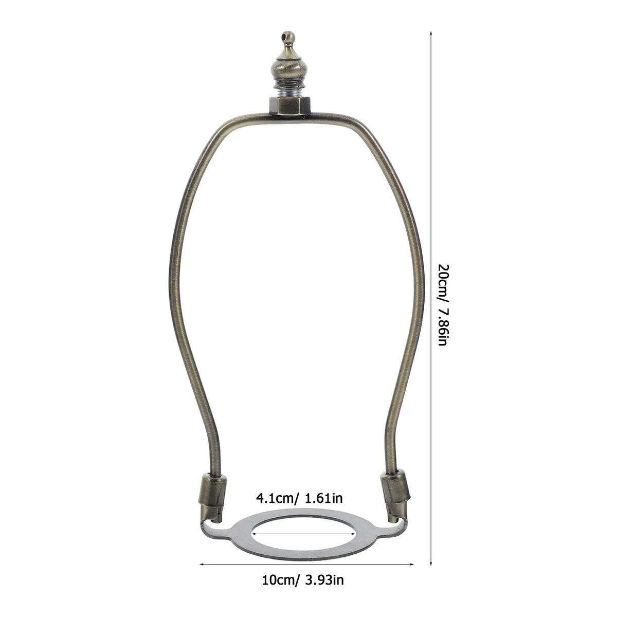 boucle cheval argentée classique support abat jour lampe détachable réparation accessoire éclairage porte ampoule