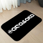 tapis moderne arasaka corporation noir rouge blanc balles tennis fleurs salon