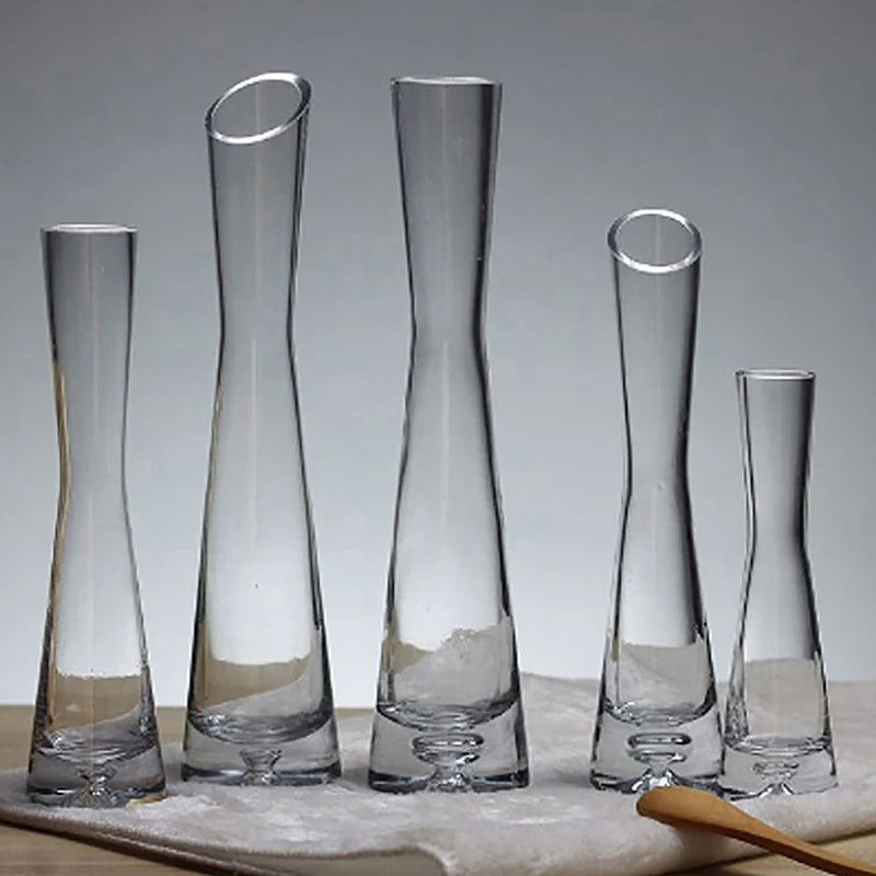 vase verre transparent moderne minimaliste décoration intérieure table chambre mariage