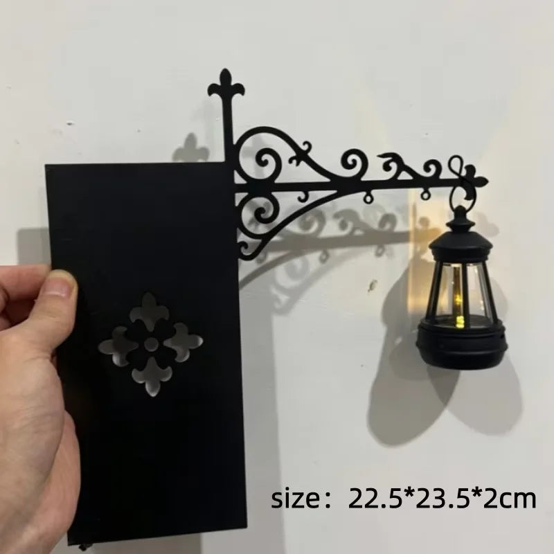 lampe rétro sorcières automnale citrouilles livres éditions binbir gece masallari textures métal étagère décoration