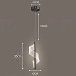 suspension lumineuse moderne or blanc spirale transparent chambre salon